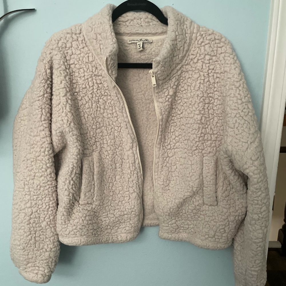 Sherpa zip up jacket